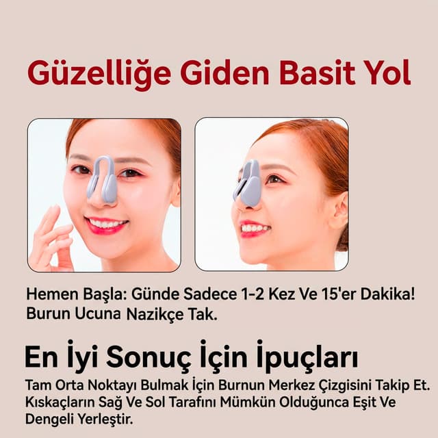 EMS Burun Şekillendirici Kullanım