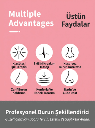 EMS Burun Şekillendirici: Profesyonel Burun Kaldırma ve Daraltma Cihazı - 14